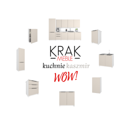 Szafka Kuchenna Szuflady Stojąca KIRA Biała Kaszmir 60cm Cichy Domyk