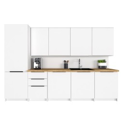 Szafka Kuchenna Wisząca Górna Premium KIRA Biała 50cm tip-on Blum