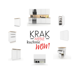 Szafka Kuchenna Wisząca Górna Premium KIRA Biała 80cm tip-on Blum