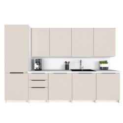 Szafka Kuchenna Wisząca Górna Premium KIRA Biała Kaszmir 50cm tip-on Blum
