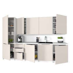 Szafka Kuchenna Wisząca Górna Premium KIRA Biała Kaszmir 60cm tip-on Blum