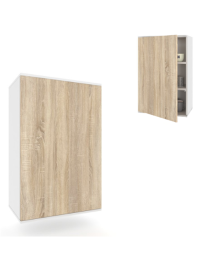 Szafka Kuchenna Wisząca Górna Premium KIRA Biała Sonoma 50cm tip-on Blum