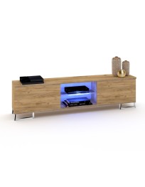 SZAFKA RTV GLORIA SILVER + LED