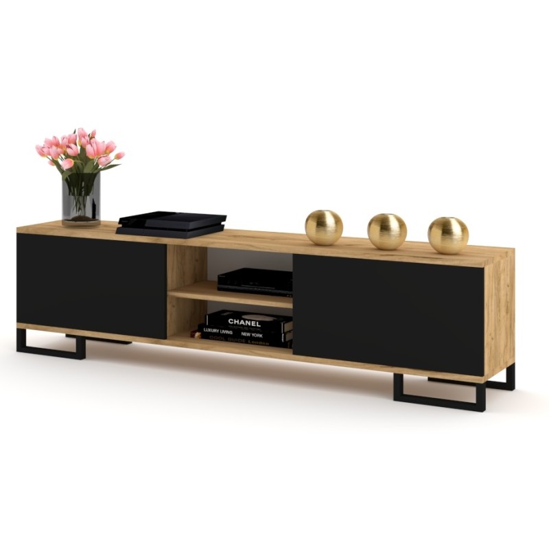 SZAFKA RTV KING KWADRO BLACK